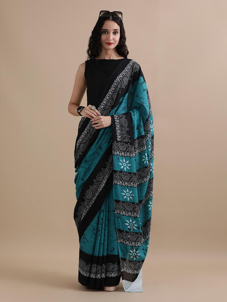 Pure Cotton Mulmul Saree
