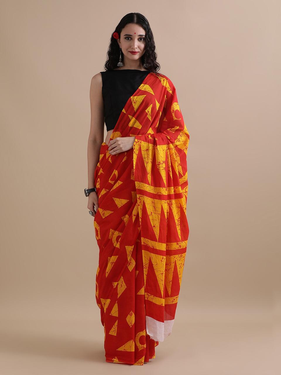 Pure Cotton Mulmul Saree