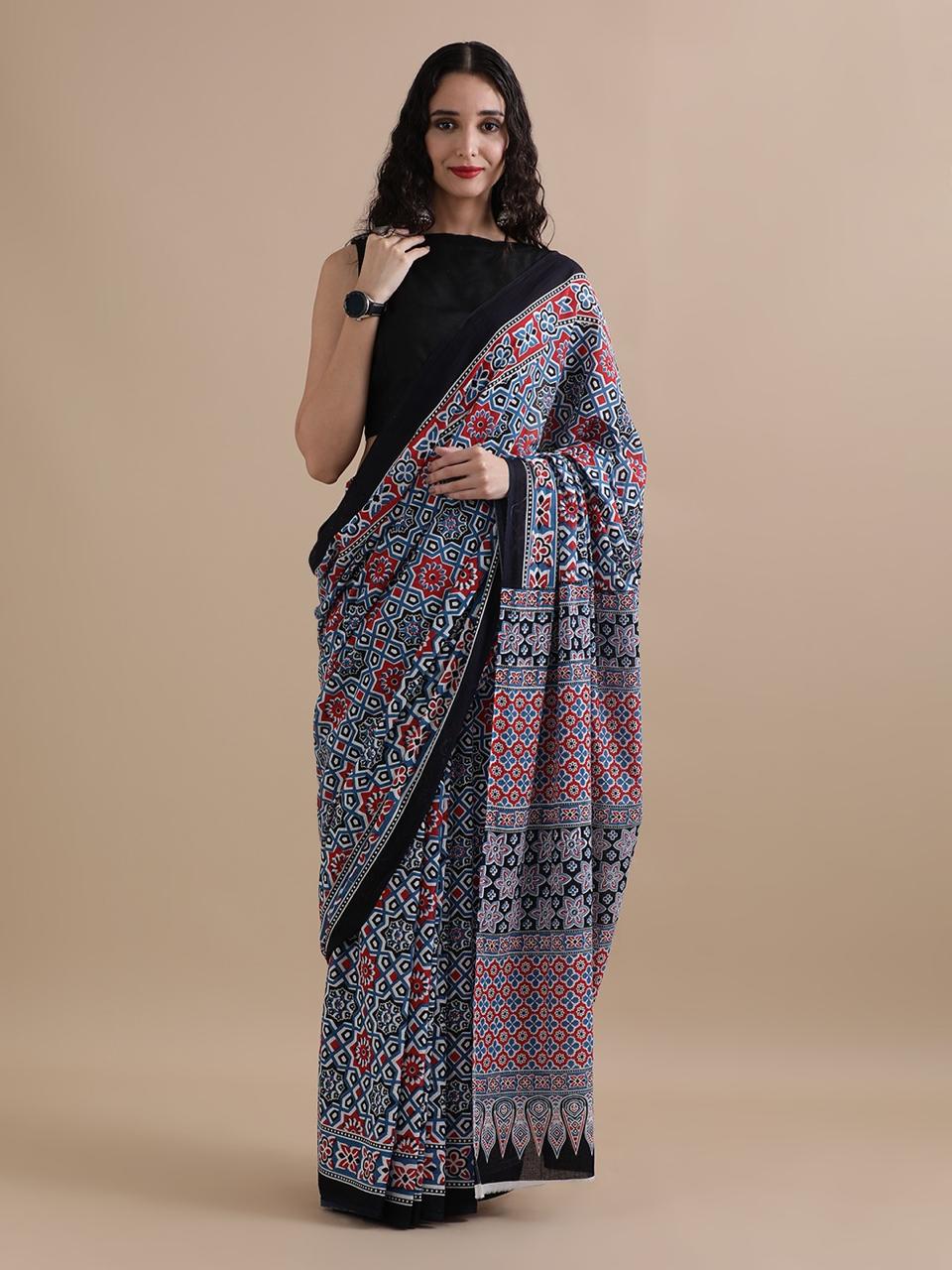 Pure Cotton Mulmul Saree