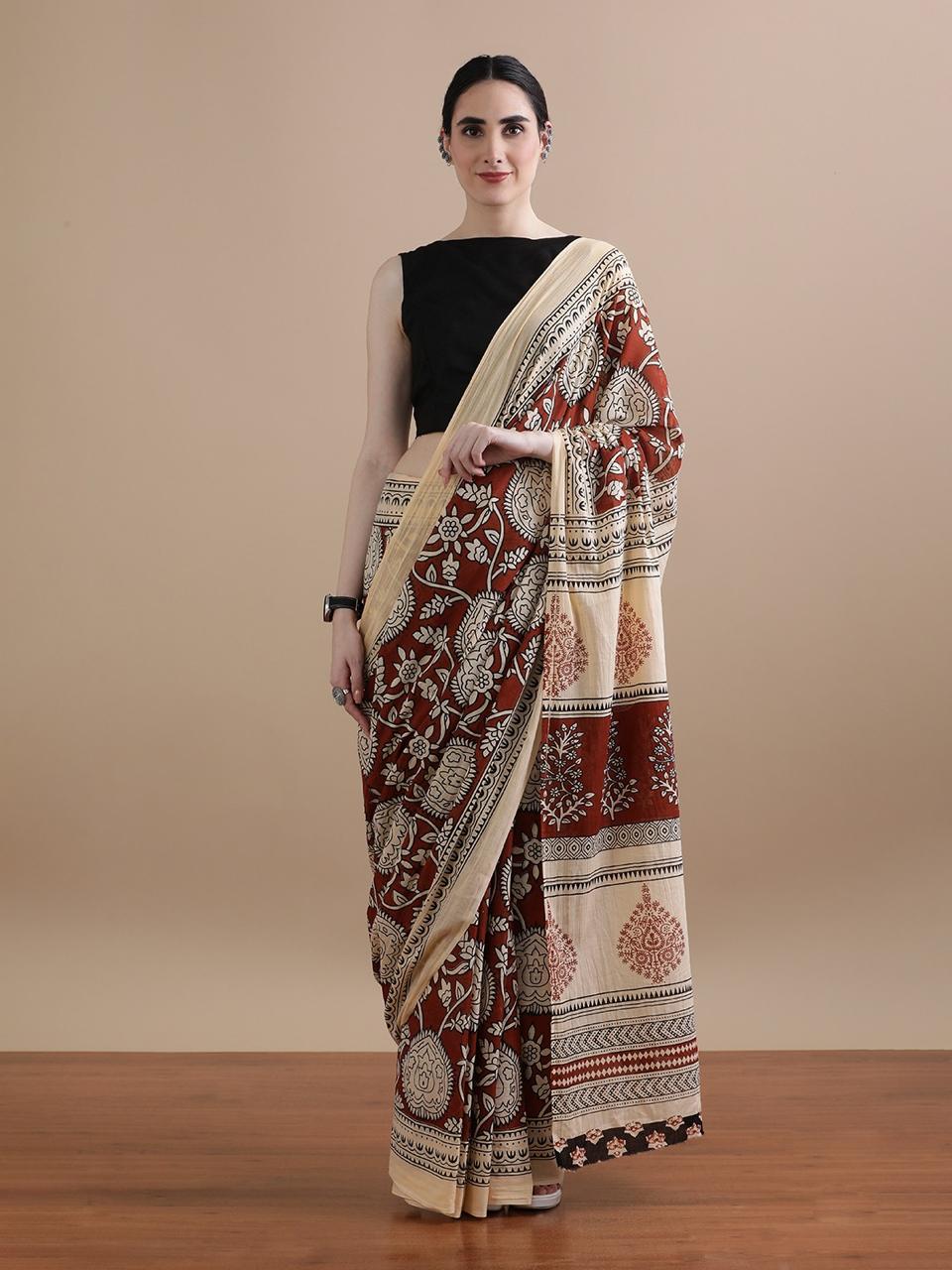 Pure Cotton Mulmul Saree