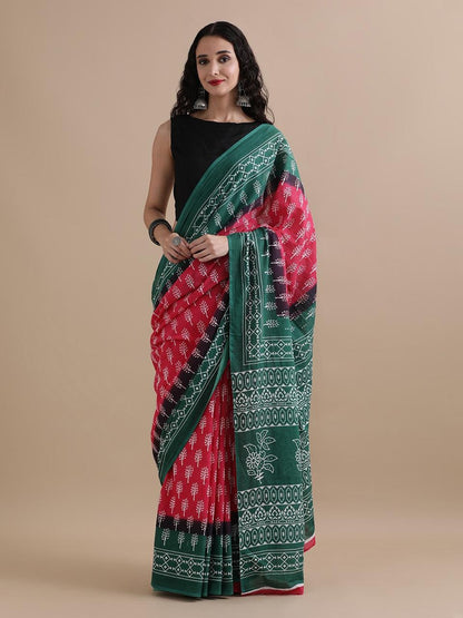 Pure Cotton Mulmul Saree