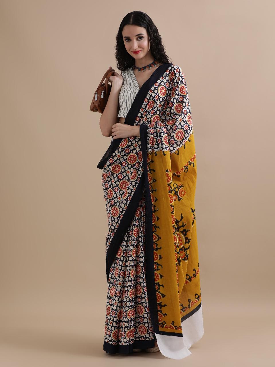 Pure Cotton Mulmul Saree