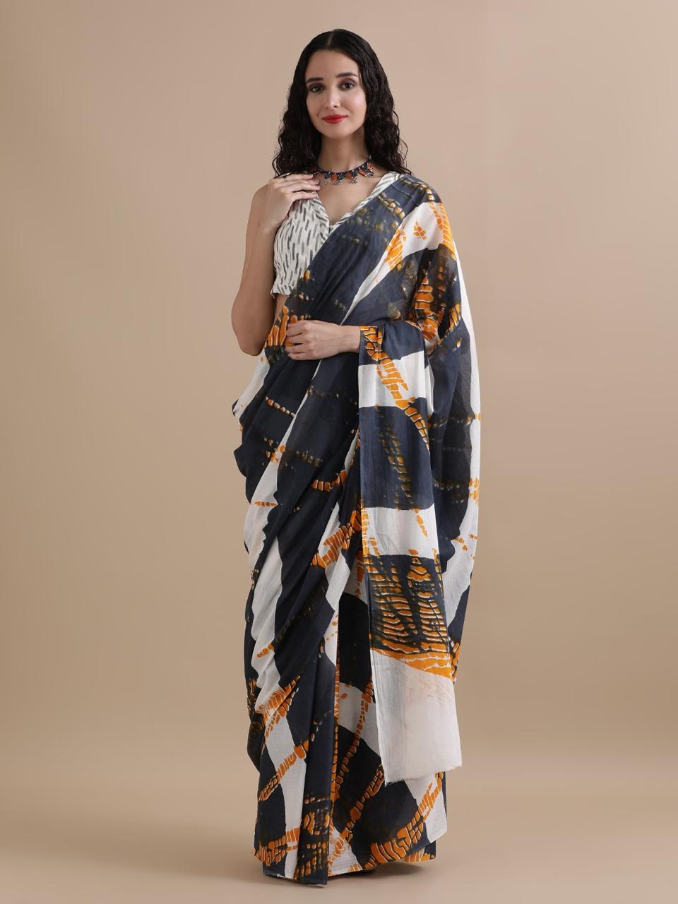 Pure Cotton Mulmul Saree