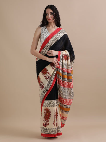 Pure Cotton Mulmul Saree