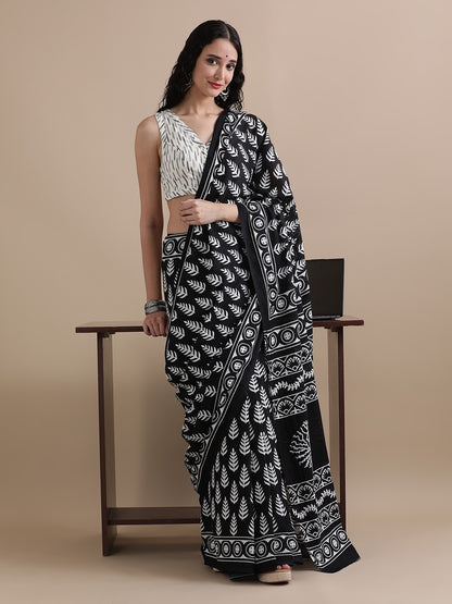 Pure Cotton Mulmul Saree