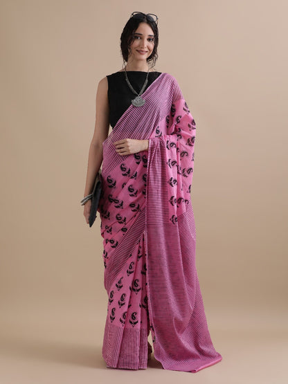 Pure Cotton Mulmul Saree