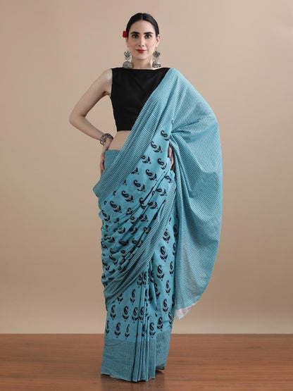 Pure Cotton Mulmul Saree