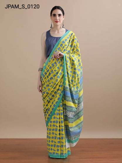 Pure Cotton Mulmul Saree