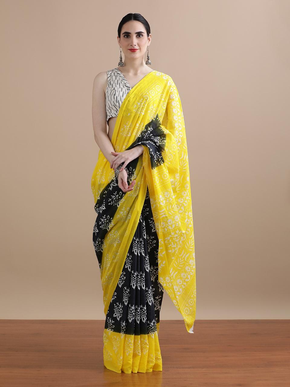 Pure Cotton Mulmul Saree