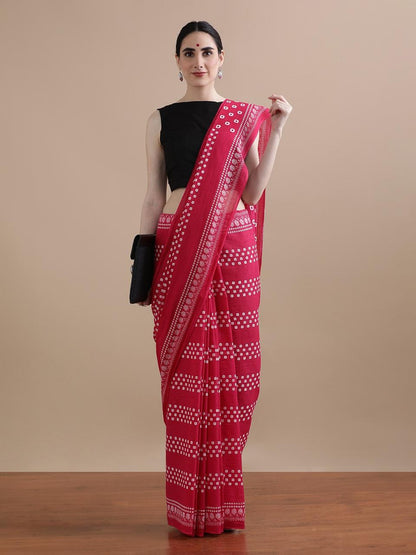 Pure Cotton Mulmul Saree