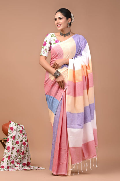 Pure Khadi Cotton Saree