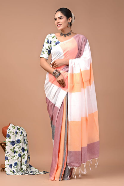 Pure Khadi Cotton Saree