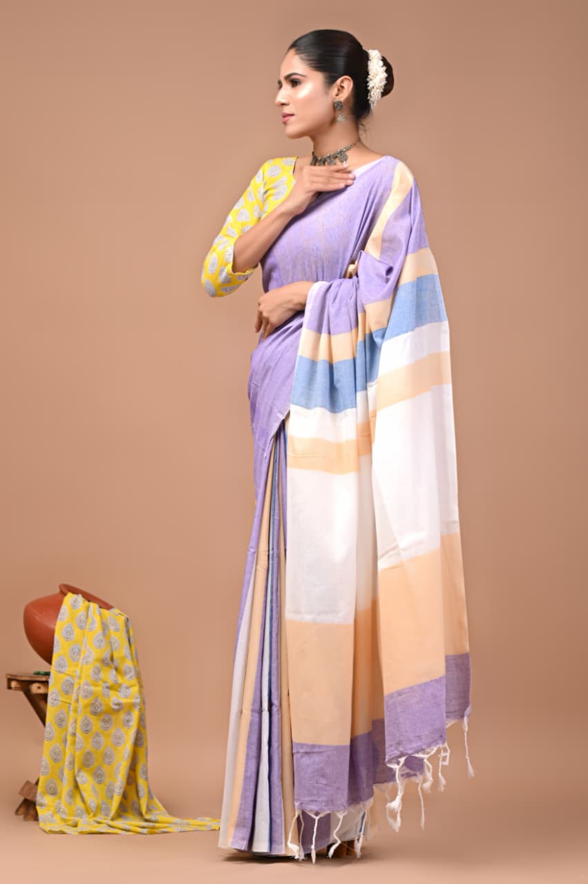 Pure Khadi Cotton Saree
