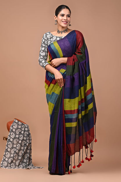 Pure Khadi Cotton Saree