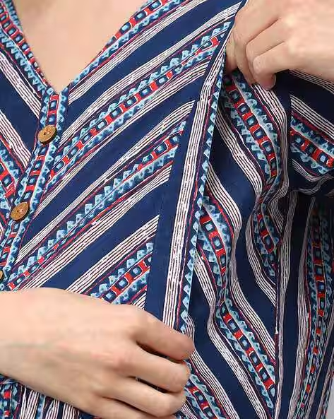 Striped V-Neck Maternity wear